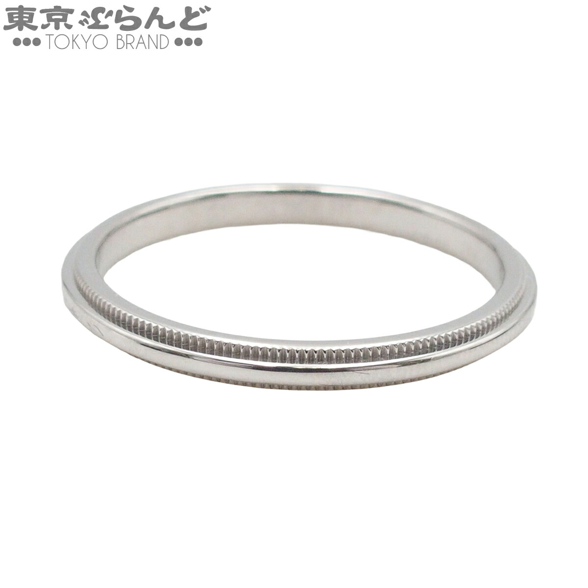 【中古】【返品可】ティファニー TIFFANY\u0026Co. ミルグレイン メンズ Pt950 19.5号好いかげんに 輪っか・指環 プラチナ 仕上済 [貨物輸送無料]【尖んがり5倍●5.30～6.11 1:59】 101856273