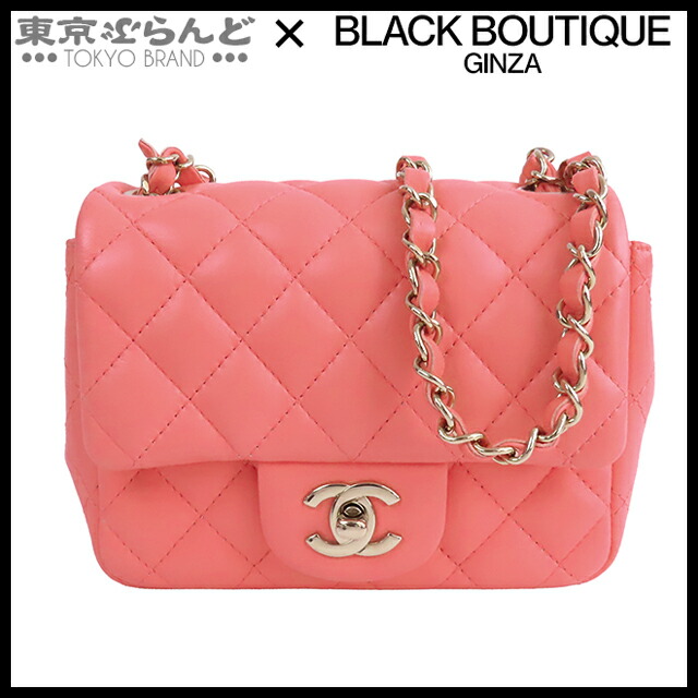 【中古】【返品可】シャネル CHANEL チェーン店ショルダーバッグ レディース 子ヒツジひと肌 ミニマトラッセ シングル下げ翼 さくら色 ゴールド金具 [貨物輸送無料] 25XM 101873074