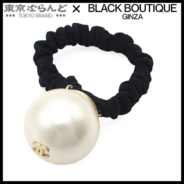 楽天市場】シャネル CHANEL ヘアゴム ココマーク フェイクパール