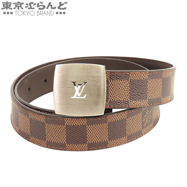 美品✨ ルイヴィトン ダミエ ベルト　サンクチュール キャレ ゴールド ブラウン ❣️ルイヴィトン❣️ダミエ•サンチュールキャレベルト【美品
