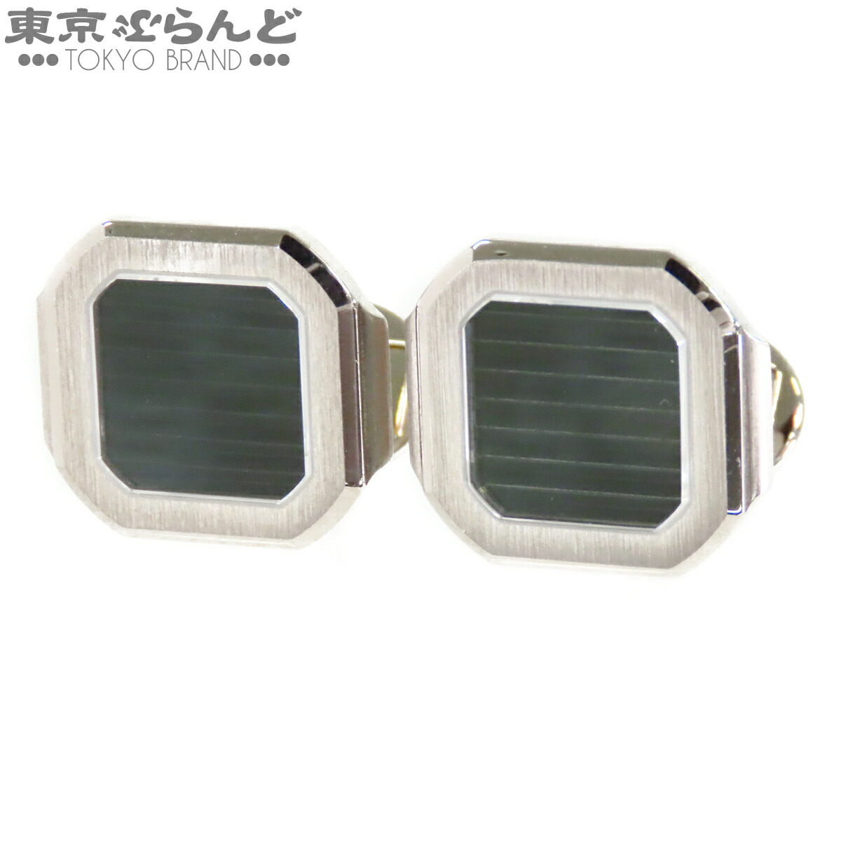 【中古】【返品可】パテックフィリップ PATEK PHILIPPE キュビタス カフリンクス メンズ K18WG 折り返し 白いことゴールド 205.9821G-010 仕上済 [貨物輸送無料] 101866779