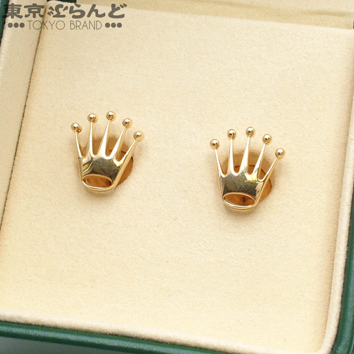【中古】【返品可】ロレックス ROLEX カフリンクス メンズ K18YG クラウン 王冠 カフス イエローゴールド A1018 [送料無料]【ポイント2倍●4.6 20時～4.11】 101861480