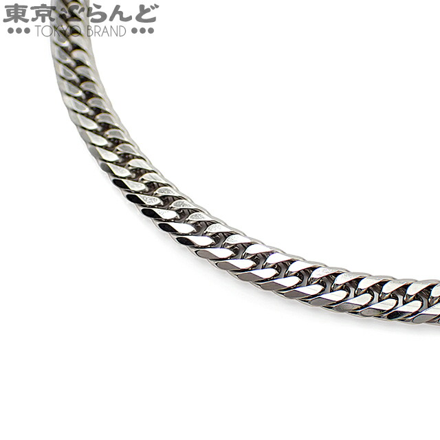 【中古】【返品可】喜平ネックレス Pt850 6面 ダブル 51cm 幅5.1ｍｍ 50.3g 造幣局検定刻印 プラチナ [送料無料] 241100085580