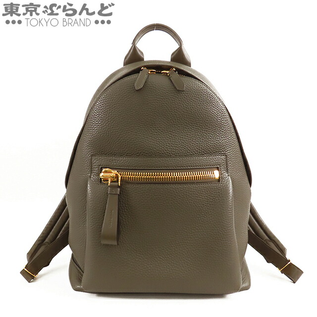 【人気】トムフォード　バックパック Tom Ford/トムフォード｜ブラック レザー バックパック