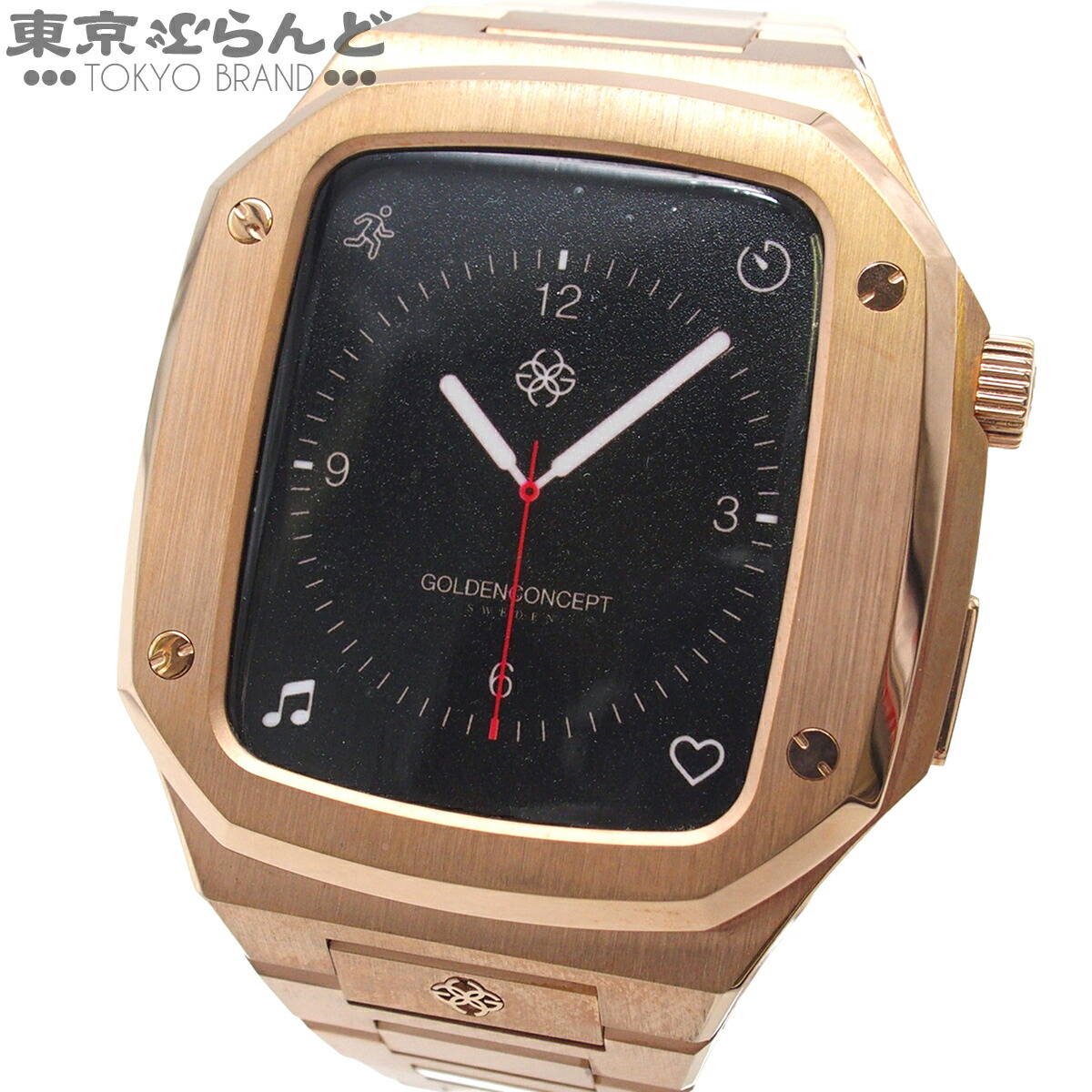【5%クーポン券♪5.30～6.11 1:59】【中古】【返品可】【超オススメアイテム！Σ】ゴールデン概念構成 GOLDEN CONCEPT アップルウォッチ用入れもの 44粍相応う ユニ一発やる ウオッチ胴締め SS サクラ色ゴールド EV-44 [貨物輸送無料]【尖んがり5倍●5.30～6.11 1:59】pdw 101840481
