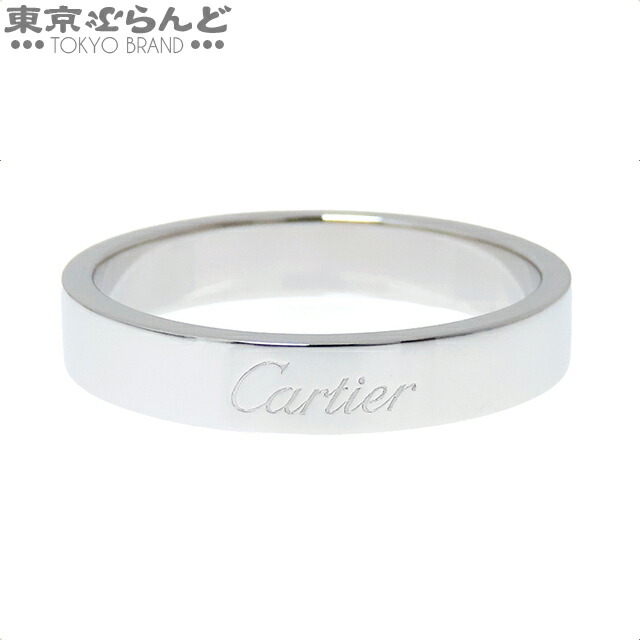 【中古】【返品可】【超オススメアイテム！Δ】カルティエ CARTIER Cドゥカルティエリング B4098160 B4098100 プラチナ Pt950 4粍 ＃60 19号好いかげんに 輪っか・指環 ユニ一発やる 仕上済 [貨物輸送無料]pdw 101806582