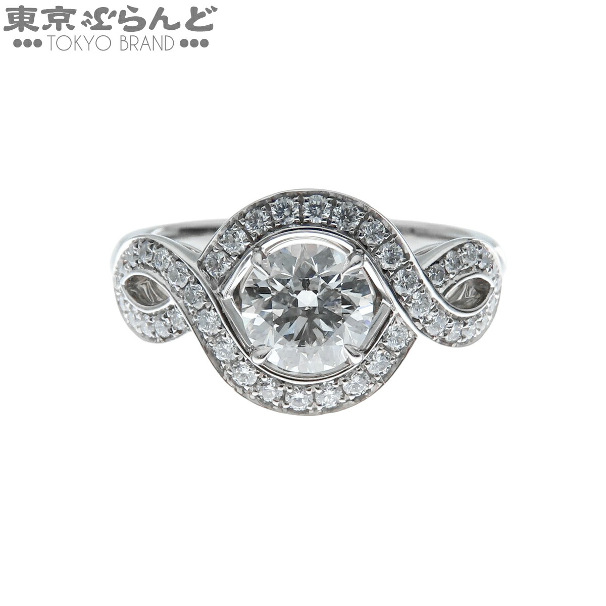 【5%クーポン♪4.14～4.27】【中古】【返品可】ハリーウィンストン リリークラスターエンゲージメントリング レディース Pt950 ダイヤモンド 0.70ct 指輪 プラチナ 8.5号相当 RGDPRD007LC 仕上済 [送料無料]【ポイント5倍●4.14～4.27】 101843282