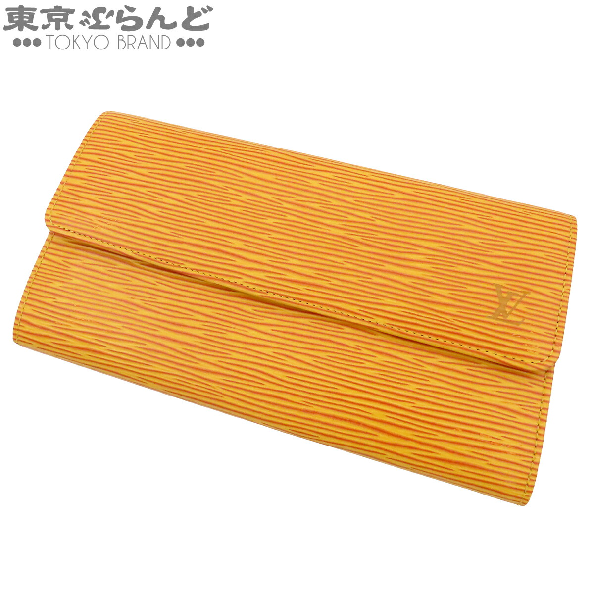 【5%引き換え証♪6.27～7.10】【中古】【返品可】ルイヴィトン LOUIS VUITTON ポシェット ポルトモネクレディ レディース エピレザー タッシリイエロー ゴールド金具 M60319 [貨物輸送無料]【尖んがり5倍●6.27～7.10】 101874084