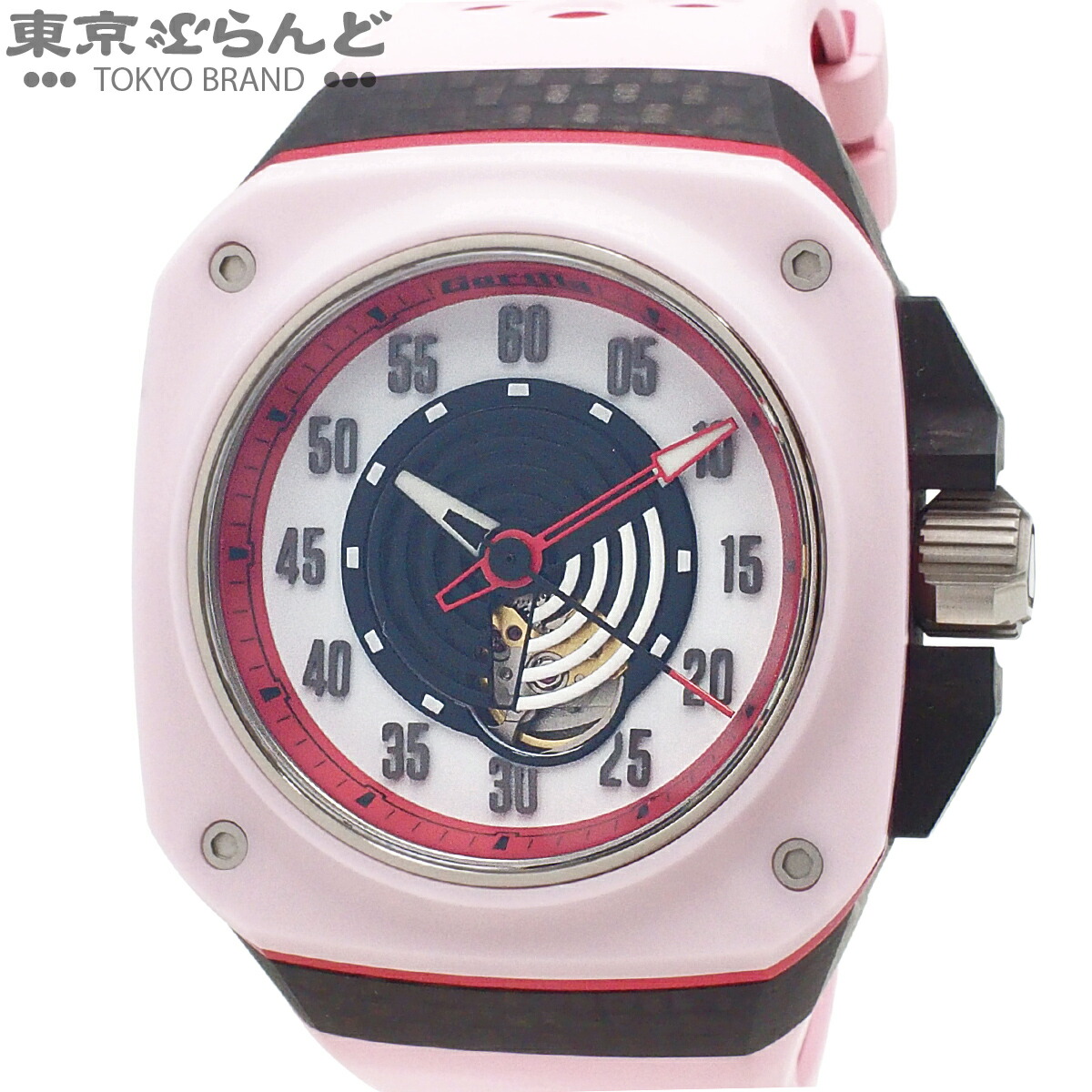 【5%クーポン♪4.14～4.27】【中古】【返品可】ゴリラ Gorilla ファストバック GT トリュフハンター メンズ 腕時計 自動巻 カーボン アルミ セラミック チタンニウム 世界限定500本 箱・保証書 ホワイト FBY14.0 [送料無料]【ポイント5倍●4.14～4.27】 101843585