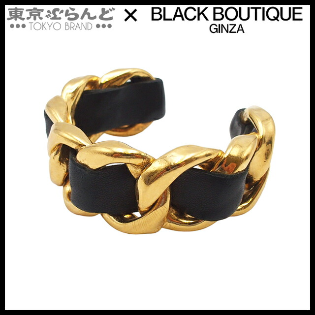 楽天市場】シャネル CHANEL バングル ロゴ ヴィンテージ シルバーx