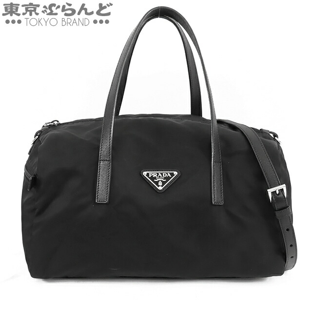 プラダ ミニボストン バッグブラック NERO テスートサフィアーノ　ジャンク プラダ ミニボストン バッグブラック NERO テスートサフィアーノ