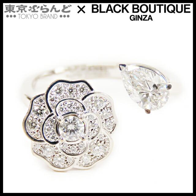 極美品　CHANEL シャネル　カメリア　ダイヤモンド　リング　プラチナ　49 極美品 CHANEL シャネル カメリア ダイヤモンド リング プラチナ 49