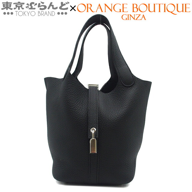 【中古】【返品可】エルメス HERMES ピコタンロック PM レディース ハンドバッグ トリヨンクレマンス 2025年 K刻印 2025年 ブラック シルバー金具 展示未使用 [送料無料]【ポイント3倍●4.30～5.10】 101826390