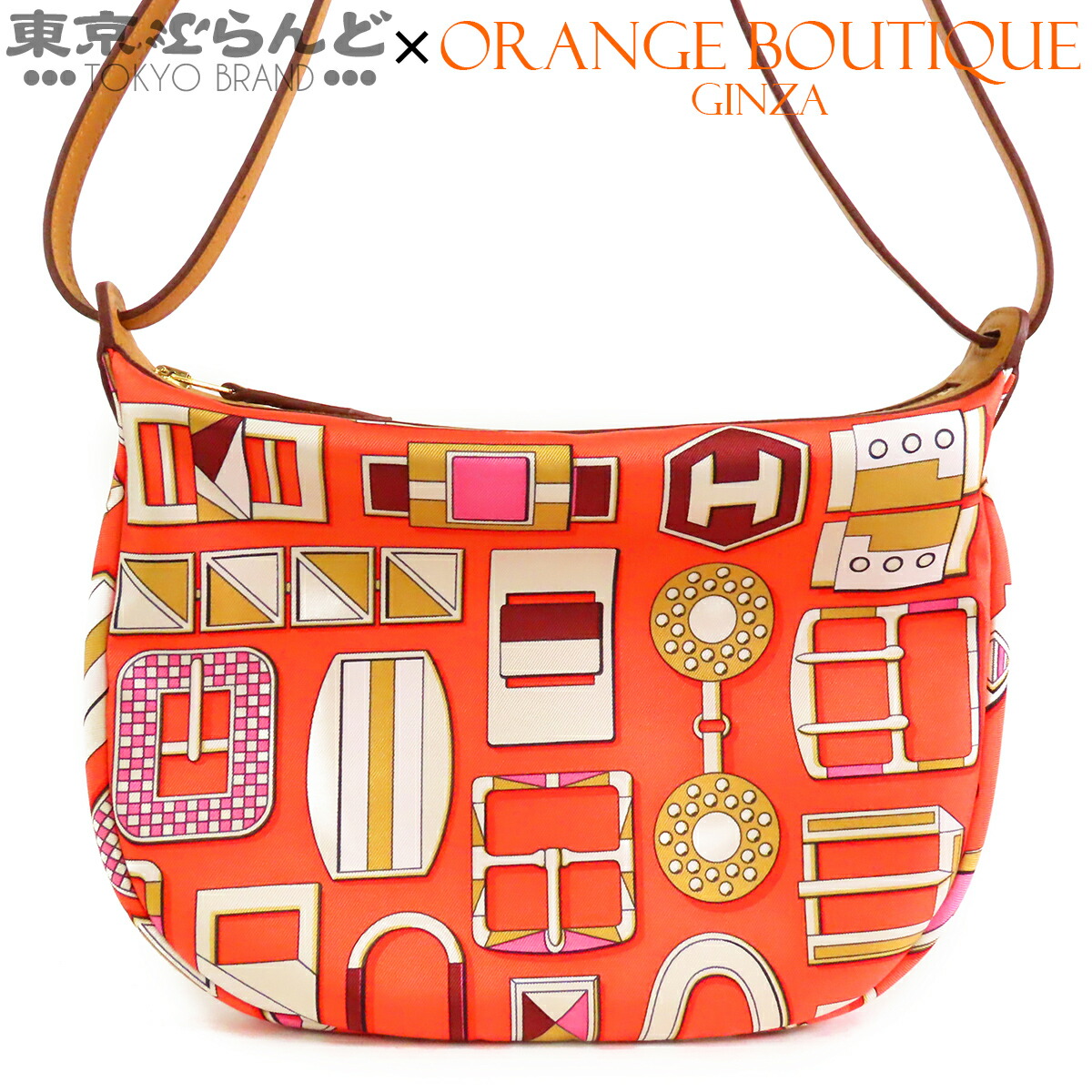 【5%クーポン券♪5.30～6.11 1:59】【中古】【返品可】エルメス HERMES 合財袋 シュルソワ トゥー・ゴー ショルダーバッグ レディース 絹地 スイフト W目じるし 2024 オレンジ色 ゴールド金具 未当てはめる [貨物輸送無料]【尖んがり5倍●5.30～6.11 1:59】 101872190
