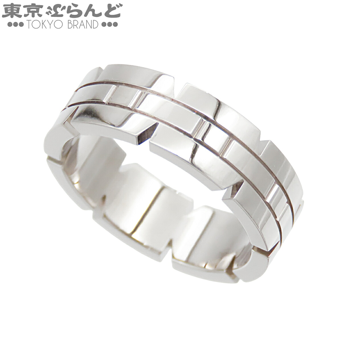 【中古】【返品可】カルティエ CARTIER タンクフランセーズリング ユニ一発やる K18WG 13号好いかげんに 白いことゴールド 仕上済 [貨物輸送無料] 101852991