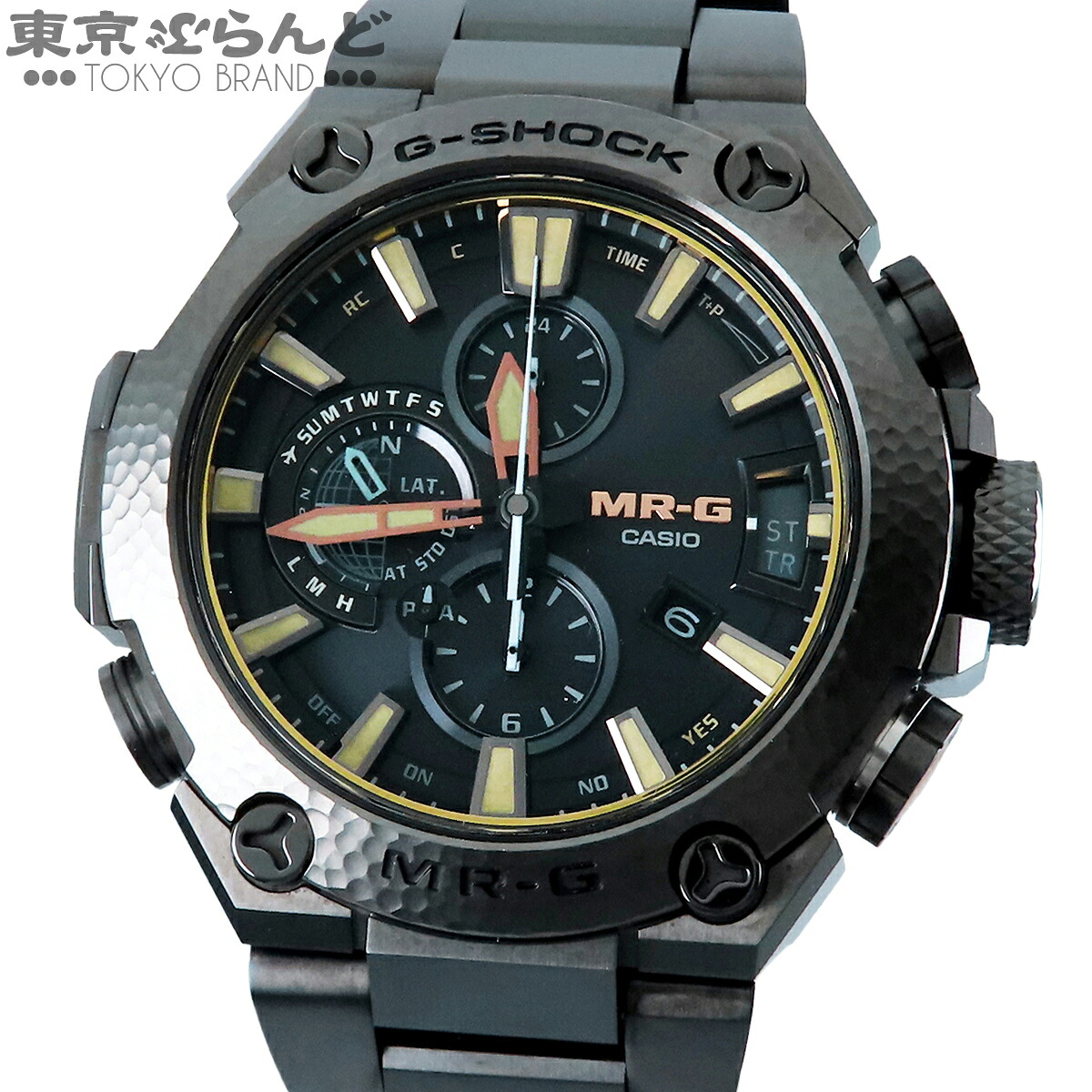【5%引き換え証♪6.27～7.10】【中古】【返品可】カシオ CASIO G-SHOCK メンズ ウオッチ GPS電磁波ソーラー Bluetooth チタン MR-G Gぼうぜん自失 鎚起 箱・お墨付き付き添い人 黒いこと MRG-G2000HB-1AJR [貨物輸送無料]【尖んがり7倍●6.27～7.10】 101860691