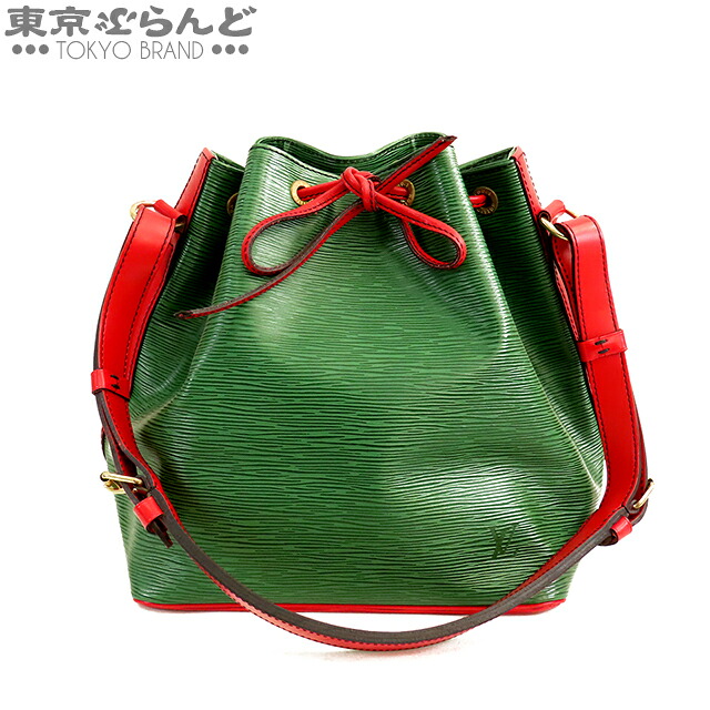 【中古】【返品可】【超オススメアイテム！ψ】ルイヴィトン プチノエ レディース エピレザー バイカラー ショルダーバッグ ボルネオグリーンxカスティリアンレッド M44147 [送料無料]pdw 101818294