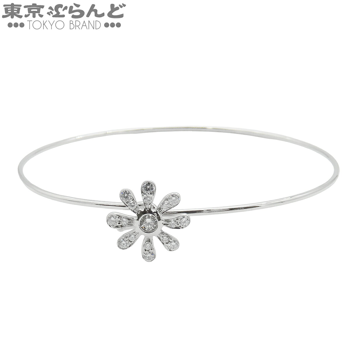 【中古】【返品可】ティファニー TIFFANY&Co. デイジーフラワーブレスレット レディース Pt950 ダイヤモンド バングル プラチナ 仕上済 [送料無料]【ポイント10倍●7.16～7.27】 101849594｜東京ぶらんど