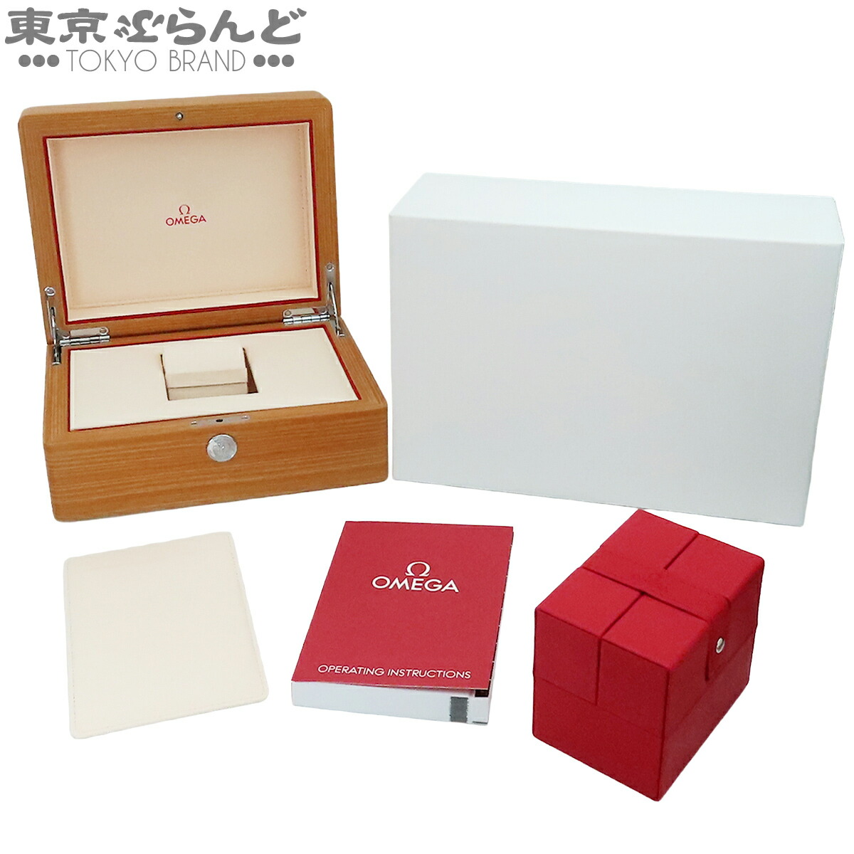 【5%クーポン♪4.14～4.27】【中古】【返品可】オメガ OMEGA 純正 箱 ケース ブラウン 腕時計用 保存袋 付属品 空箱 ボックス BOX 化粧箱 本体無し 腕時計小物 ユニセックス 展示未使用[送料無料]【ポイント5倍●4.14～4.27】 101855294