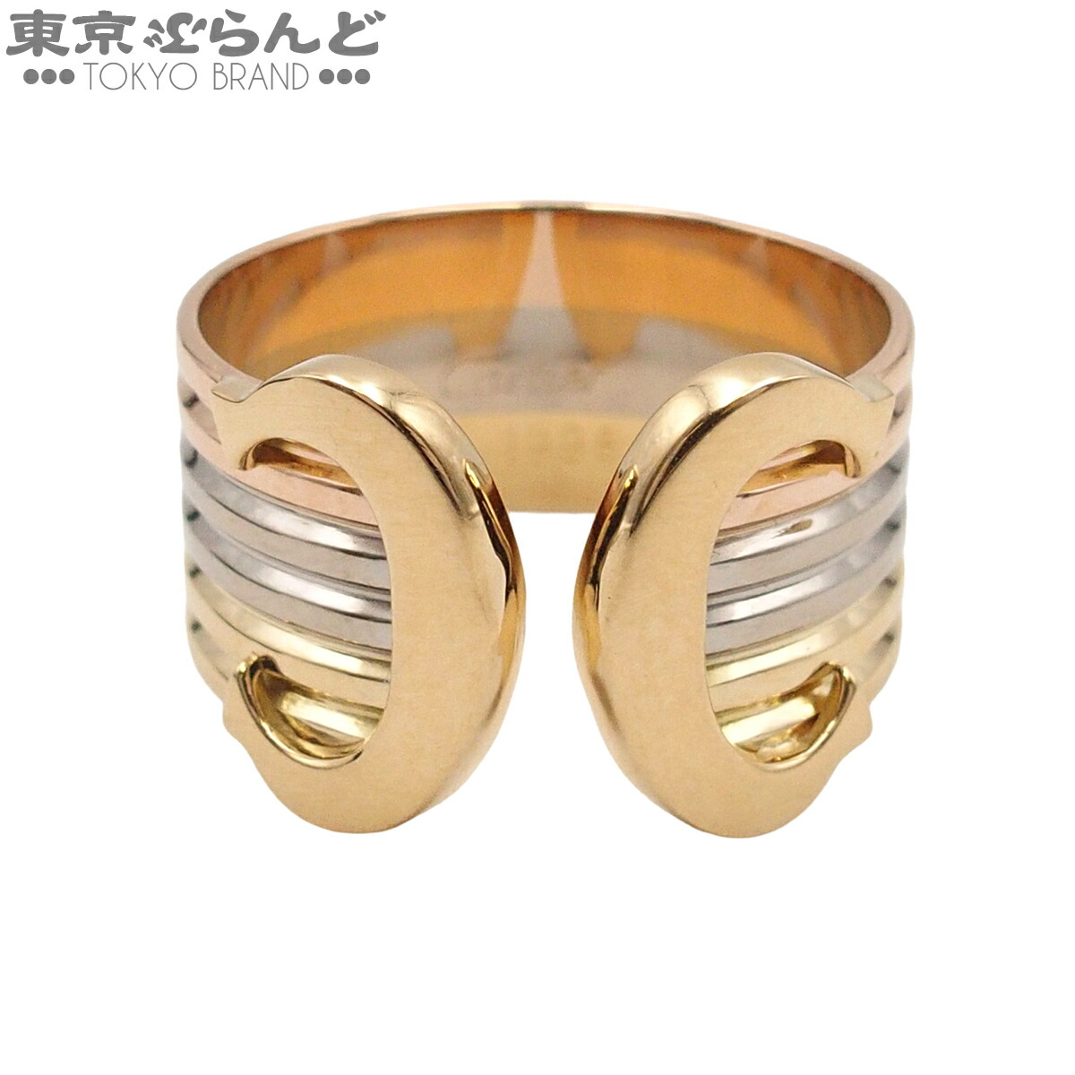 【5%クーポン♪4.14～4.27】【中古】【返品可】カルティエ CARTIER 2C ラージ ユニセックス K18YG K18WG K18PG 15.5号相当 57 リング・指輪 スリーカラーゴールド 仕上済 [送料無料]【ポイント5倍●4.14～4.27】 101846195