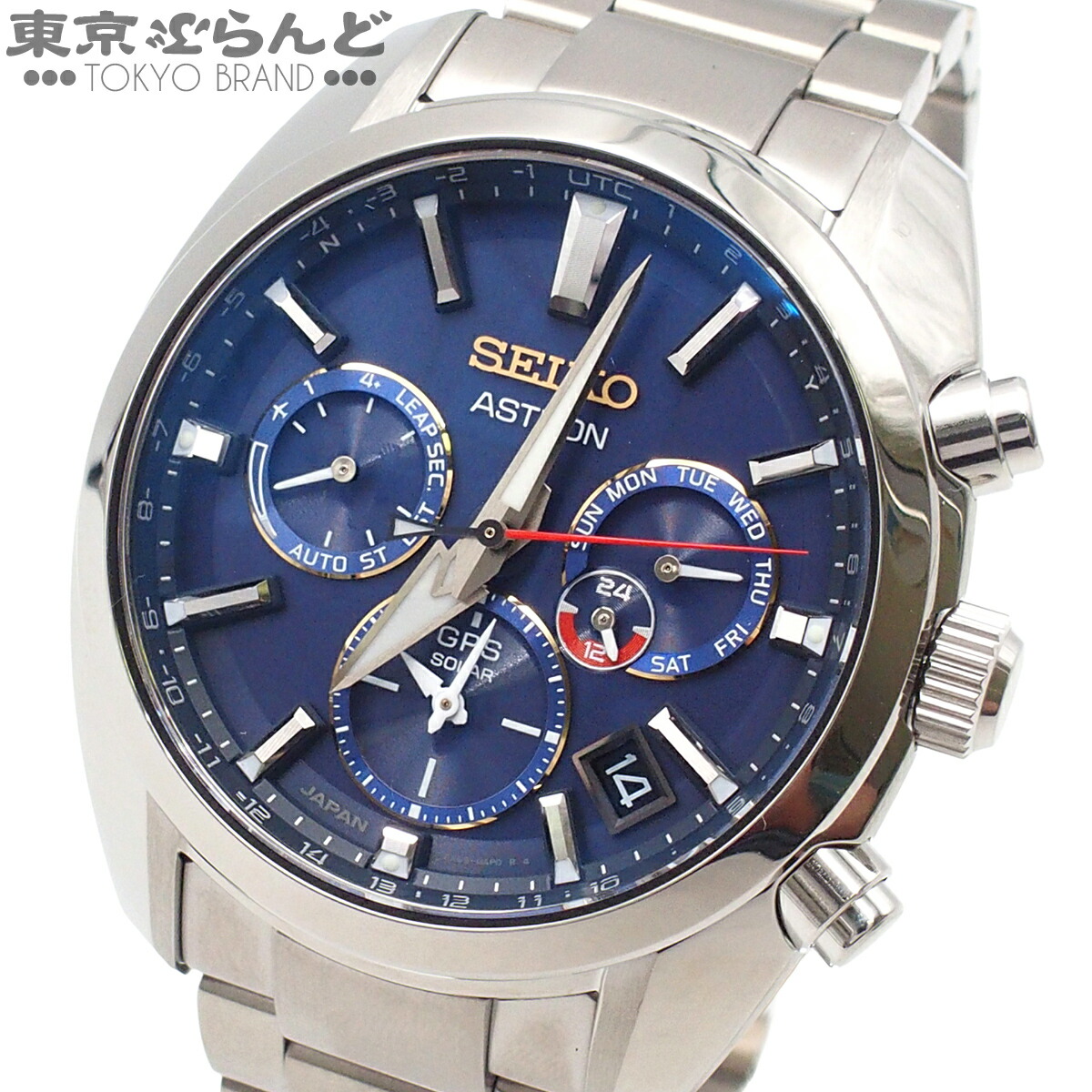 【5%引き換え証♪6.13～6.25】【中古】【返品可】セイコー SEIKO アストロン メンズ ウォッチ GPSソーラー電磁波 ステンレス鋼スチール写真 大谷翔平 1700本制限事項 青色 SBXC115 5X53-0BT0 [貨物輸送無料]【尖んがり5倍●6.13～6.25】 101871595