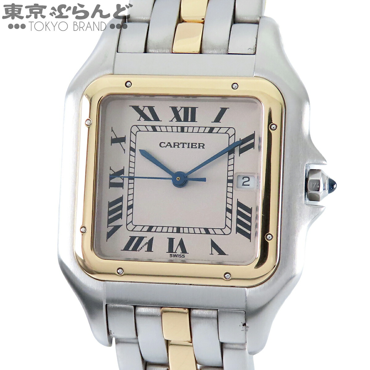 【5%引き換え証♪6.4～6.11 1:59】【中古】【返品可】カルティエ 食パン尻っ方LM メンズ ウオッチ 石英式 独居室式 SS YG パンテールドゥカルティエ 1ファースト 二人組 象牙色 83083441 仕上済 独居室取り替えっこ済 [貨物輸送無料]【尖んがり5倍●6.4～6.11 1:59】 101858097
