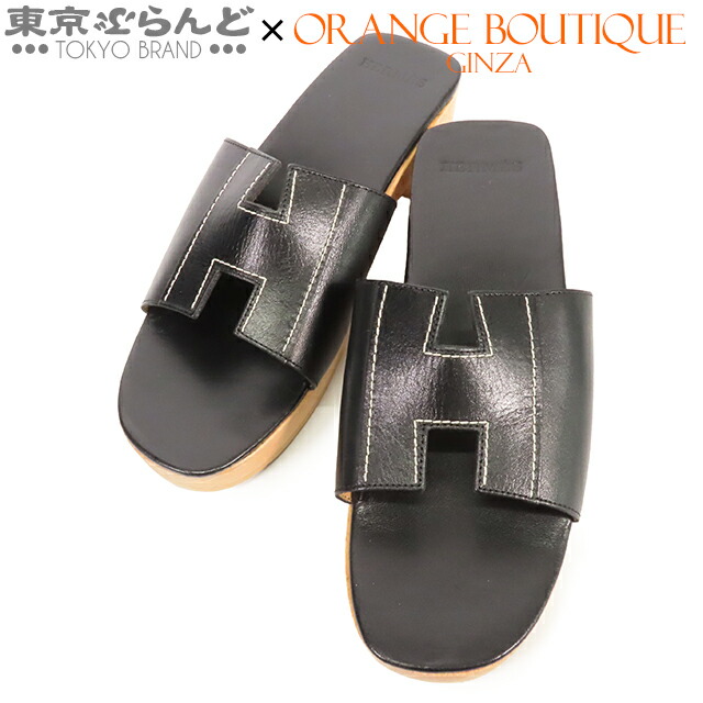 楽天市場】HERMES エルメス ケブラール サンダル レザー ウッド