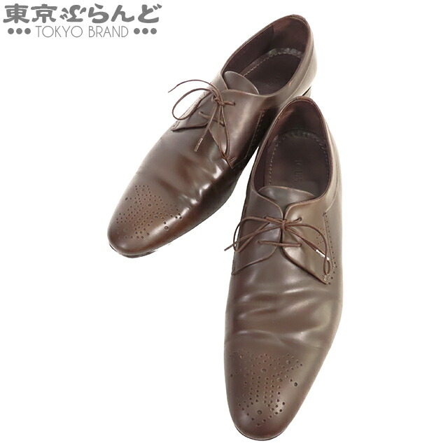 【5%クーポン♪4.6 20時～4.11】【中古】【返品可】【超オススメアイテム！ψ】ルイヴィトン ドレスシューズ メンズ レザー ビジネスシューズ メダリオン ブラウン [送料無料]【ポイント5倍●4.6 20時～4.11】pdw 101824799