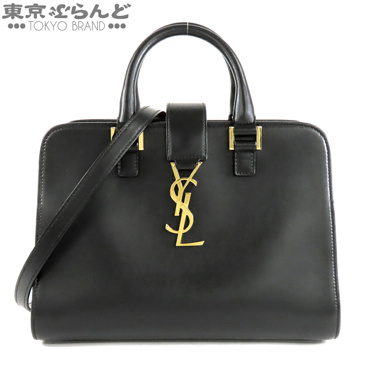 【中古】【返品可】サンローラン SAINT LAURENT ベイビーカバス レディース レザー 2WAY ハンドバッグ ショルダーバッグ ブラック 黒 568853 [送料無料]【ポイント7倍●7.17～7.27】 101881799｜東京ぶらんど