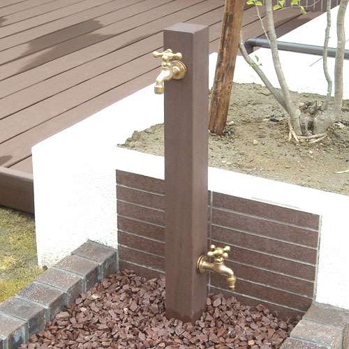 お水照明ランプ（立水栓） TypeA 二口印字機（水道の栓2コ付） 助けること水道の栓付