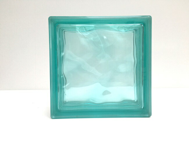 ガラスブロック クリスタルターコイズ 30個セット商品(W190×H190×D80mm)