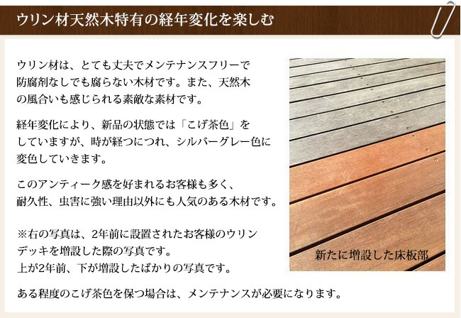 ウリン製ウッドデッキ 組み立てキット 2 5間 7尺タイプ サイズ W4500 W4407 D2100 H500 腐らない頑強なウリン材を使用した ウッドデッキ ビリアン材 Diyプロ仕様 ハードウッド Mpgbooks Com