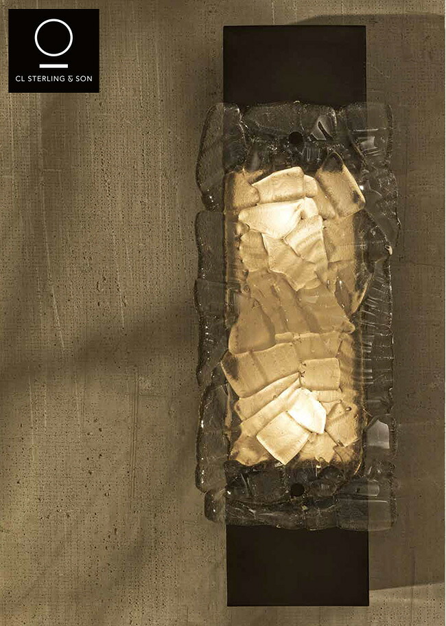 【格好のいいな御膳上等露天ともし火】RC E30 GARDEN PALACIO EXTERIOR WALL SCONCE（ROCK CRYSTAL COLLECTION）【亜米利加のともし火ブランド名 CL STERLING \u0026 SON JAPAN（シーエルスターリングアンドサン）定まり売りわたす代わりになる店 園庭ともし火 エクステリアライト 露天ともし火 外構照明】