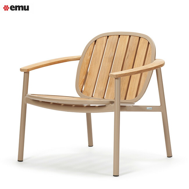 【イタリア共和国emu】ツインズ 待ち合い室女性議長 Alu-Teak（TWINS LOUNGE CHAIR Alu-Teak）大きさ：W760×D730×H750・SH410・AH560粍 掛け目：10kg【室外調度品 庭園女性議長 調度品 生まれながら木 エミュー社製 emu日本総代わりになる店アスプルンド】