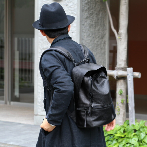 リュック メンズ ブランド 本革 レザー おしゃれ 小さめ バックパック デイパック リュックサック ブラック 黒 黒色 レディース ビジネスバッグ 高級 シンプル 軽量 通勤 通学 鞄 ガレリアント Galleriant Cliniquemenara Ma