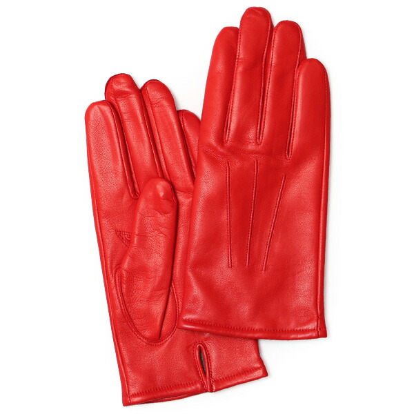 楽天市場】手袋 メンズ カシミヤ裏地 イタリア製仔羊革 国産 オレンジ