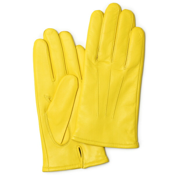 DiorHomme☆子羊革グローブ内装カシミヤused品 楽天市場】手袋 メンズ カシミヤ裏地 イタリア製仔羊革 国産 イエロー