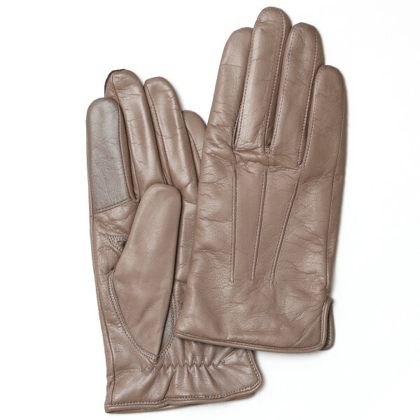 楽天市場】手袋 メンズ カシミヤ裏地 イタリア製仔羊革 国産 グレー