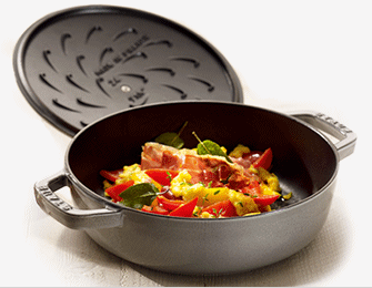 STAUB - 【camellia7419様専用】ストウブ ブレイザー 24cm チェリーの+