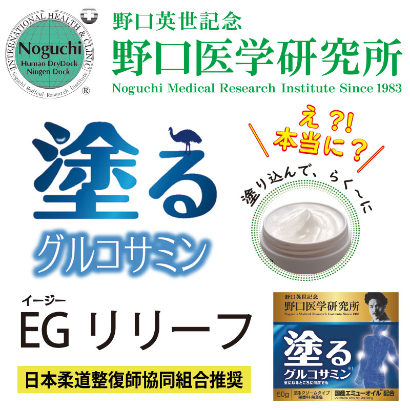 市場 “塗る”グルコサミン イージーリリーフ 関節 節々 野口医学研究所 つらい