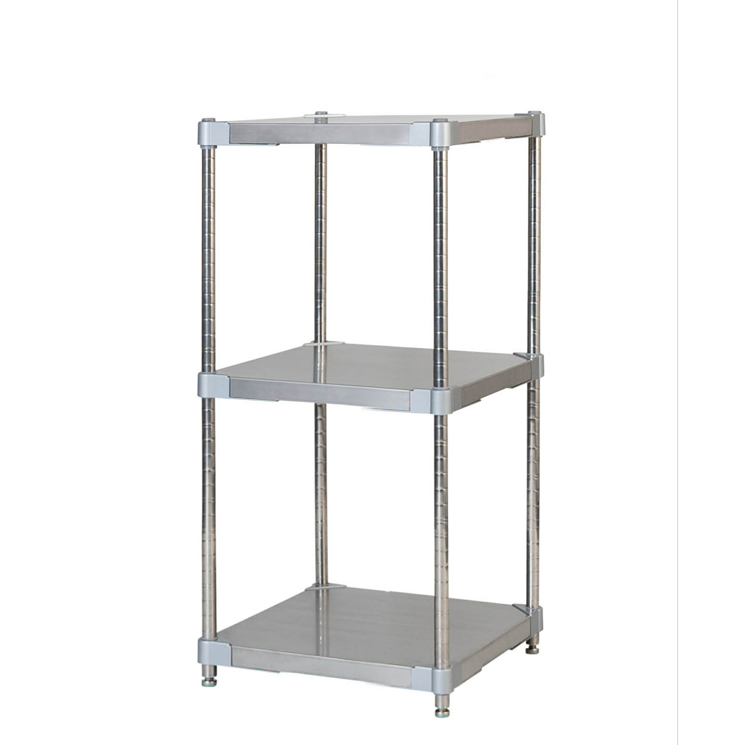 ILC PROFACE LIGHT ステンレス ラック スチールラック 3段 奥行約46×高さ約90cm|家具の楽園