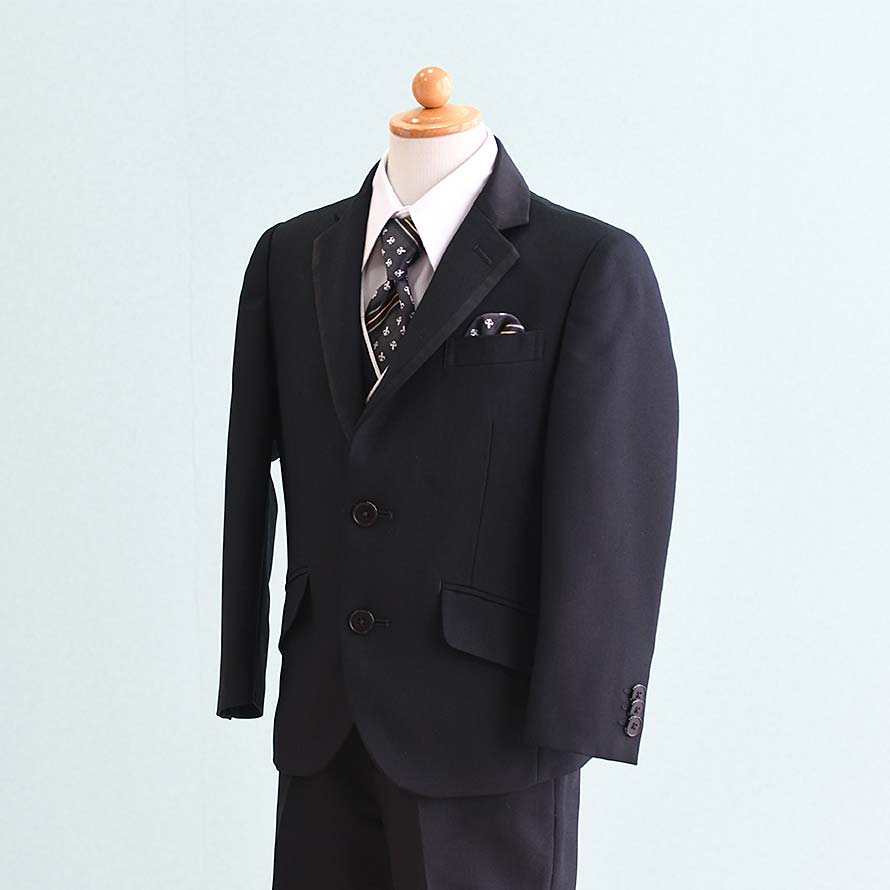 ワンダーファクトリー 男の子　フォーマルスーツ　150 濃紺　5点セット　制服 ワンダーファクトリー 男の子 フォーマルスーツ 150E 濃紺 5点セット