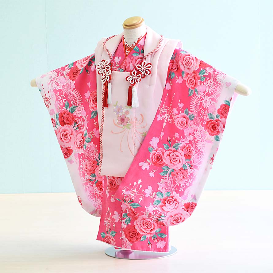 楽天市場】【レンタル】七五三 着物 3歳 女の子 フルセット レンタル