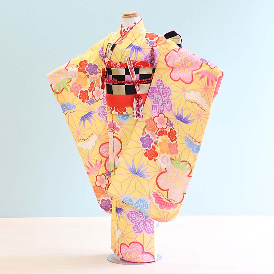 【卒園卒式＆はいり込む式特集】うしろ帯御召しもの賃借
