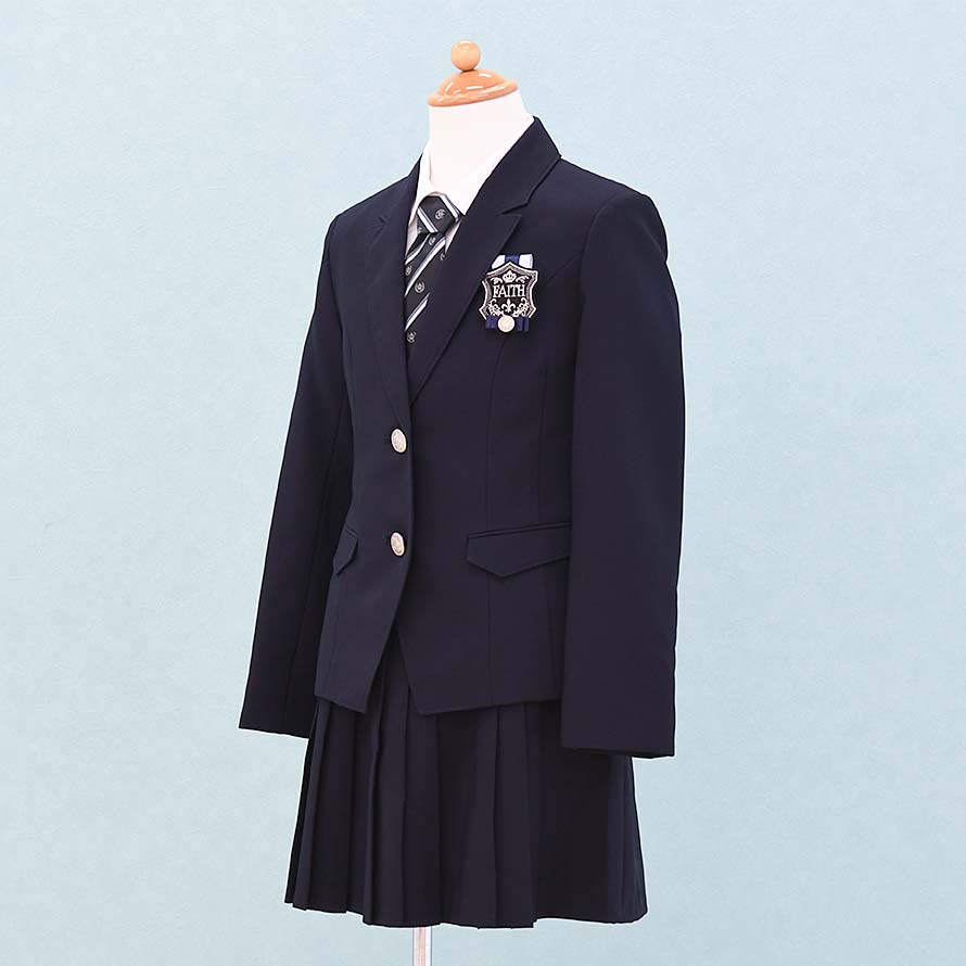 【レンタル】子供服 フォーマル レンタル 女の子【FG0151】【150】【紺/無地】【CUTIE RIBBON】女の子 子供 スーツ レンタル/入学式/卒業式/卒園式/七五三/お呼ばれ/結婚式/冠婚葬祭/お受験服|東京レンタルいしょう 店