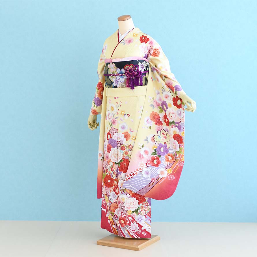 【卒園卒式＆はいり込む式特集】うしろ帯御召しもの賃借