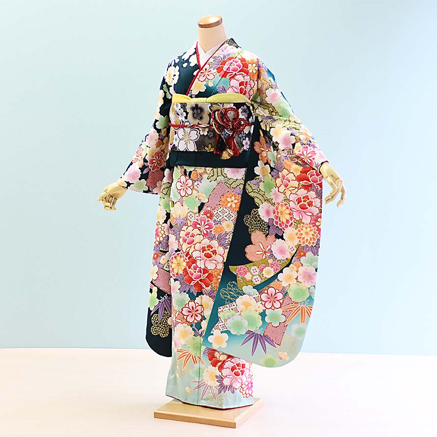 【卒園卒式＆はいり込む式特集】うしろ帯御召しもの賃借