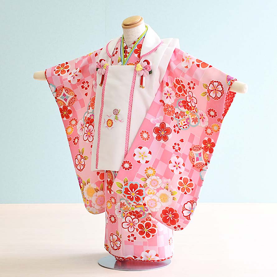 楽天市場】【レンタル】七五三 着物 3歳 女の子 フルセット レンタル