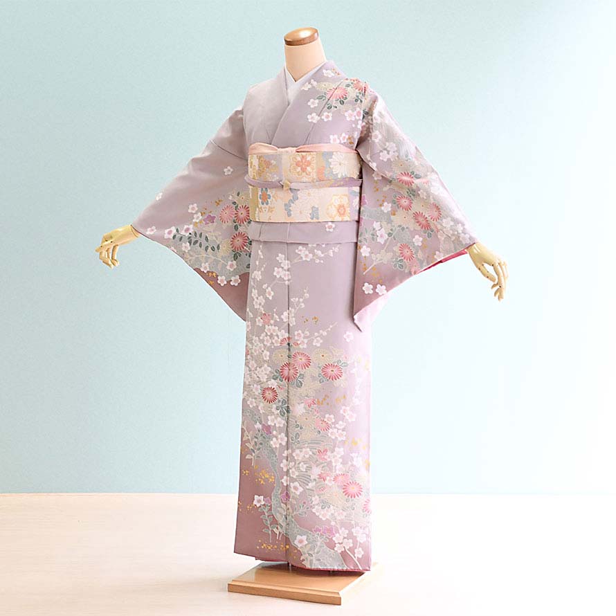 楽天市場】【レンタル】訪問着 レンタル フルセット 【HM0024】【水色