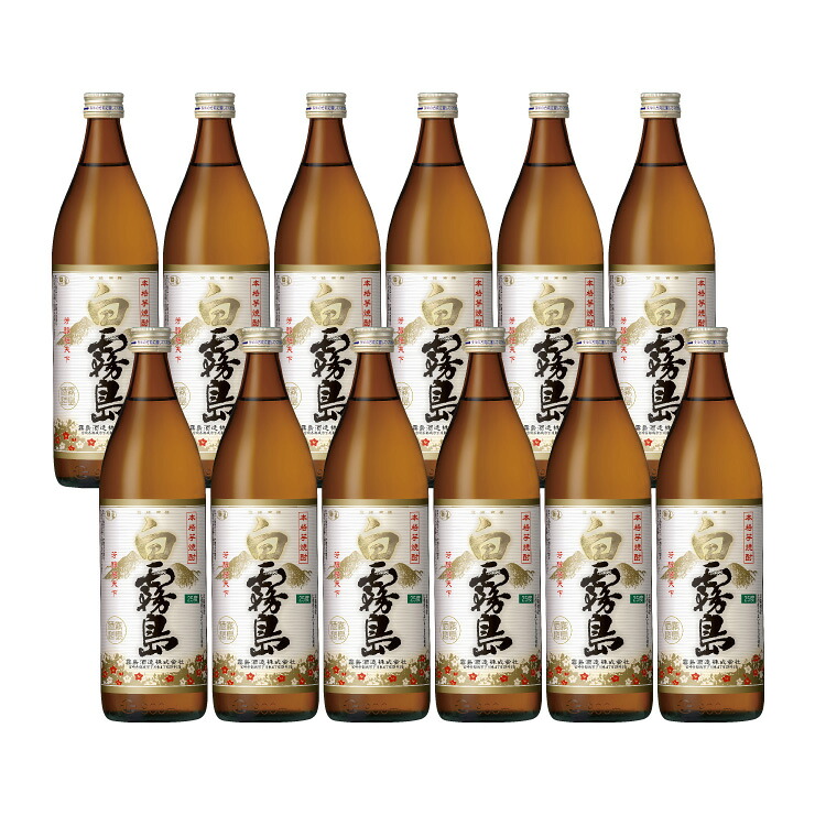 【7/19 20:00～7/26 1:59 エントリーでP5倍】霧島酒造 乙 25度 白霧島 900ml 12本 芋焼酎 本格焼酎 取り寄せ品 送料無料｜東京酒粋 9,818円
